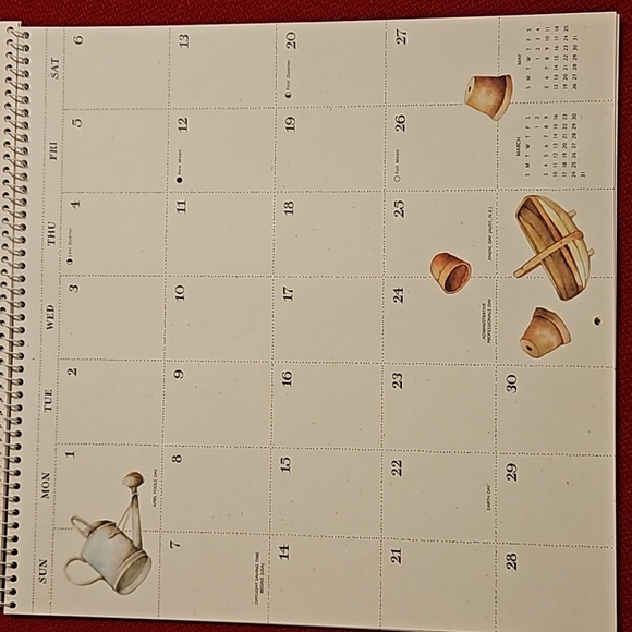 Marjolein Bastin Hallmark 2002 calendar vintage collectible prints ephemera New - Picture 7 of 13